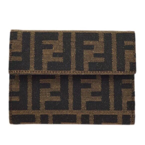 Fendi Brown Zucca Wallet Purse 2270-8M0001-028 KK30768 - Picture 1 of 14